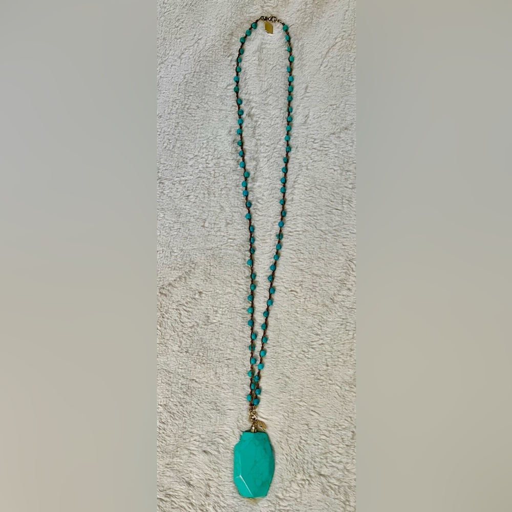 Turquoise necklace “SEQUIN’